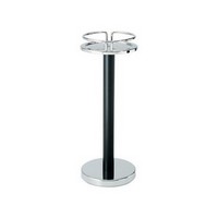 photo column cooler holder in polished 18/10 stainless steel with lacquered rod 1